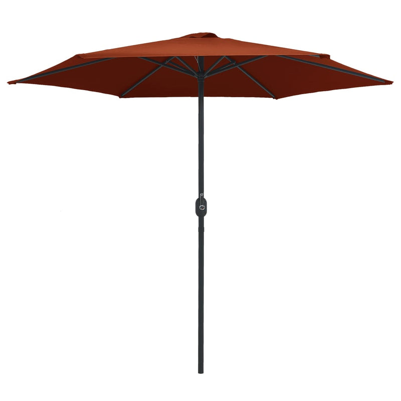 Load image into Gallery viewer, Vidaxl parasol met aluminium paal 270x246 cm terracottakleurig
