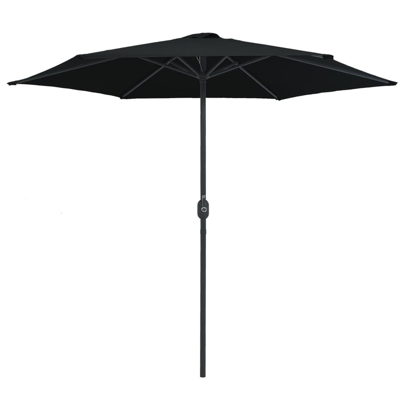 Load image into Gallery viewer, Vidaxl parasol met aluminium paal 270x246 cm zwart
