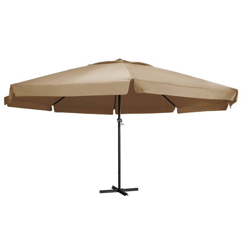 Load image into Gallery viewer, Vidaxl parasol met aluminium paal 600 cm taupe

