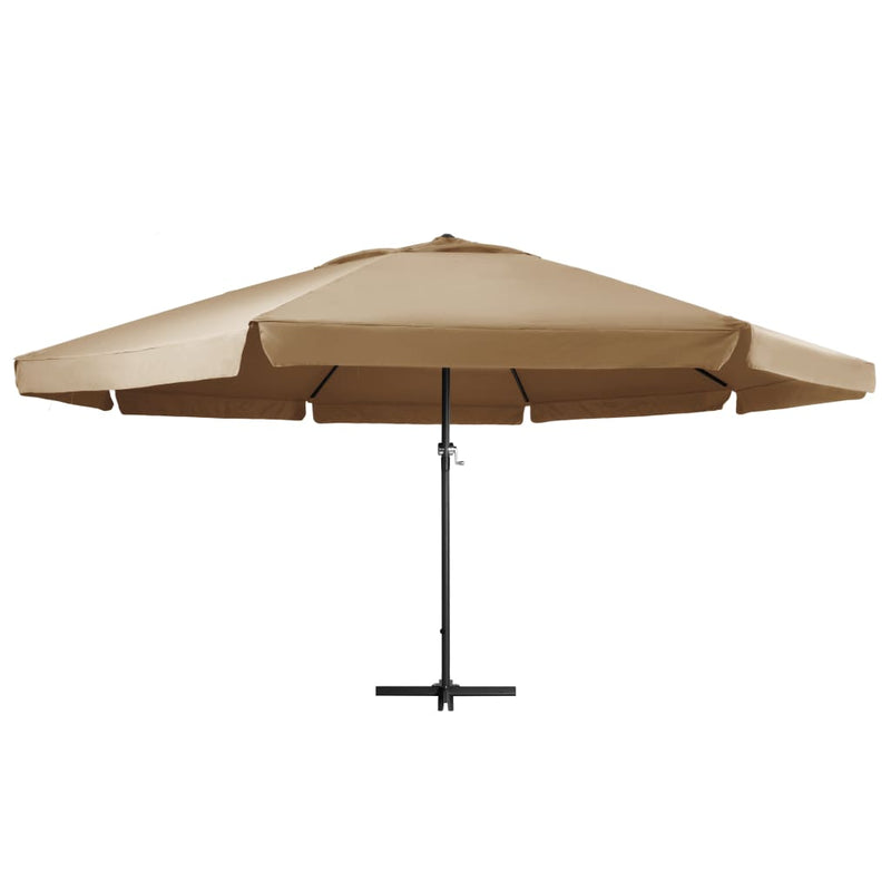 Load image into Gallery viewer, VidaXL Parasol met aluminium paal 600 cm taupe
