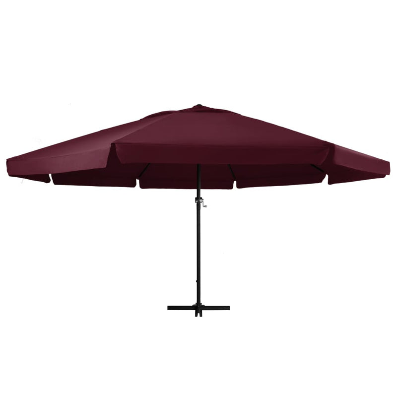 Load image into Gallery viewer, VidaXL Parasol met aluminium paal 600 cm bordeauxrood
