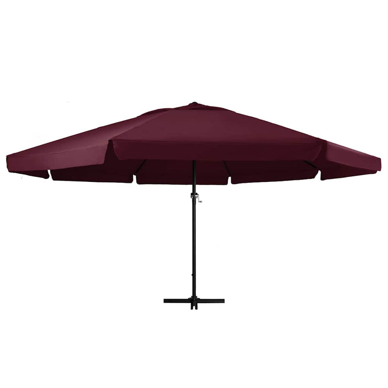 Load image into Gallery viewer, Vidaxl parasol met aluminium paal 600 cm bordeauxrood
