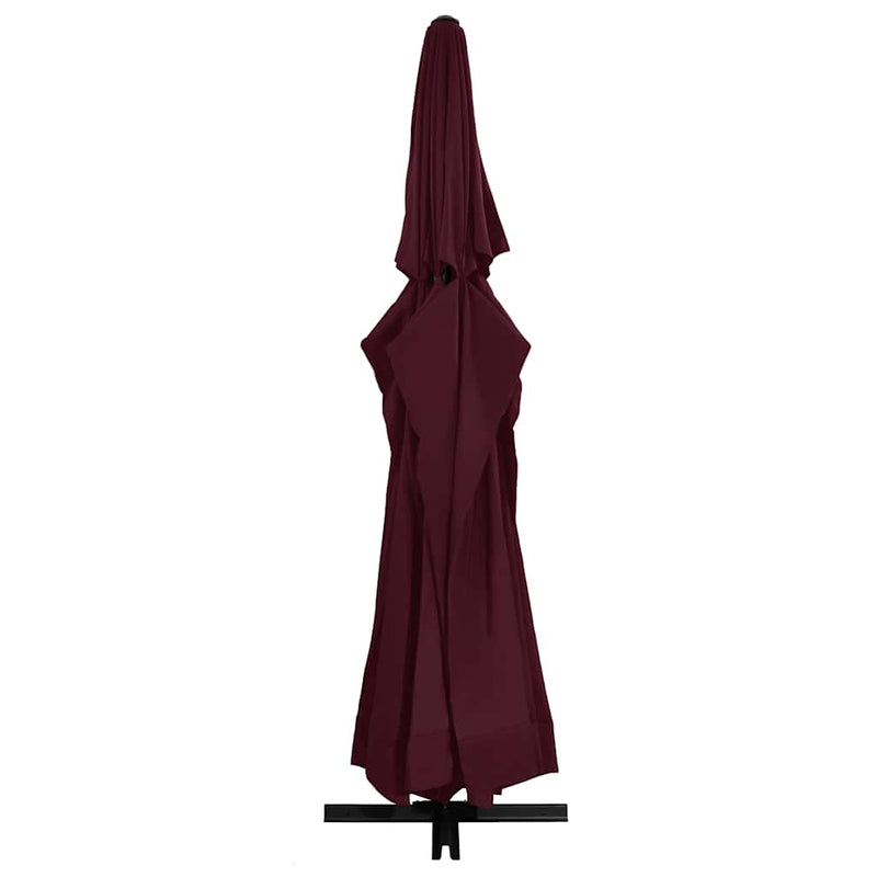 Load image into Gallery viewer, Vidaxl parasol met aluminium paal 600 cm bordeauxrood
