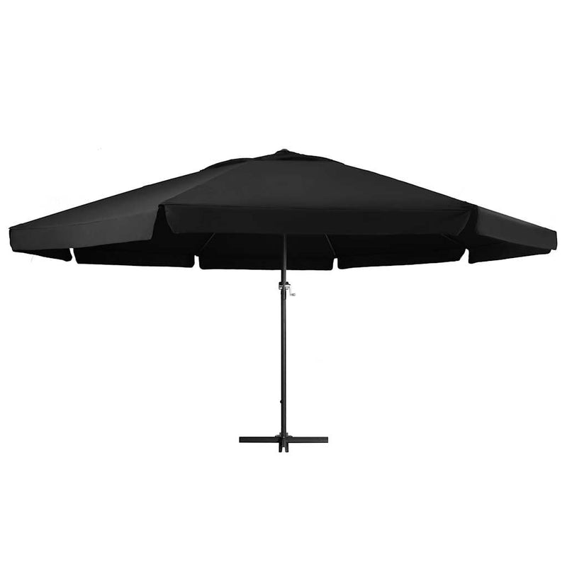 Load image into Gallery viewer, Vidaxl parasol met aluminium paal 600 cm zwart
