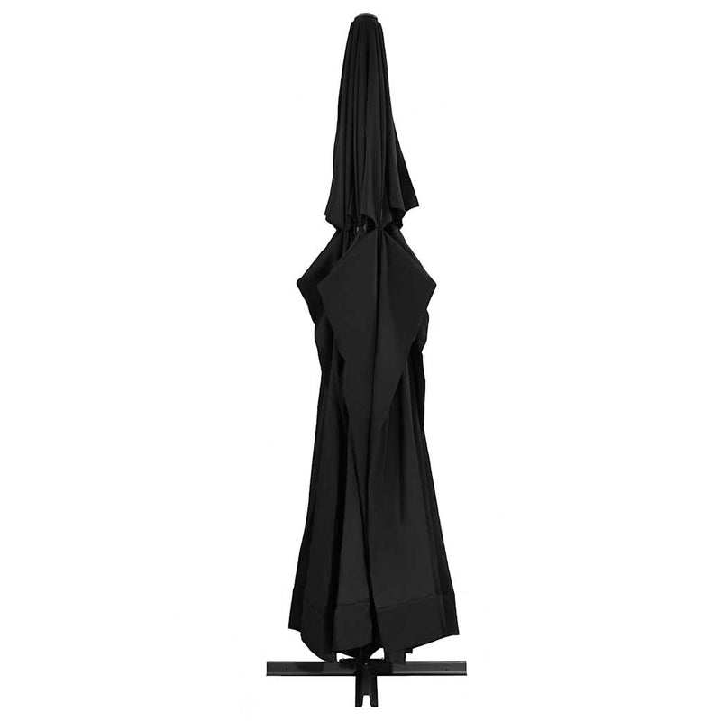 Load image into Gallery viewer, Vidaxl parasol met aluminium paal 600 cm zwart
