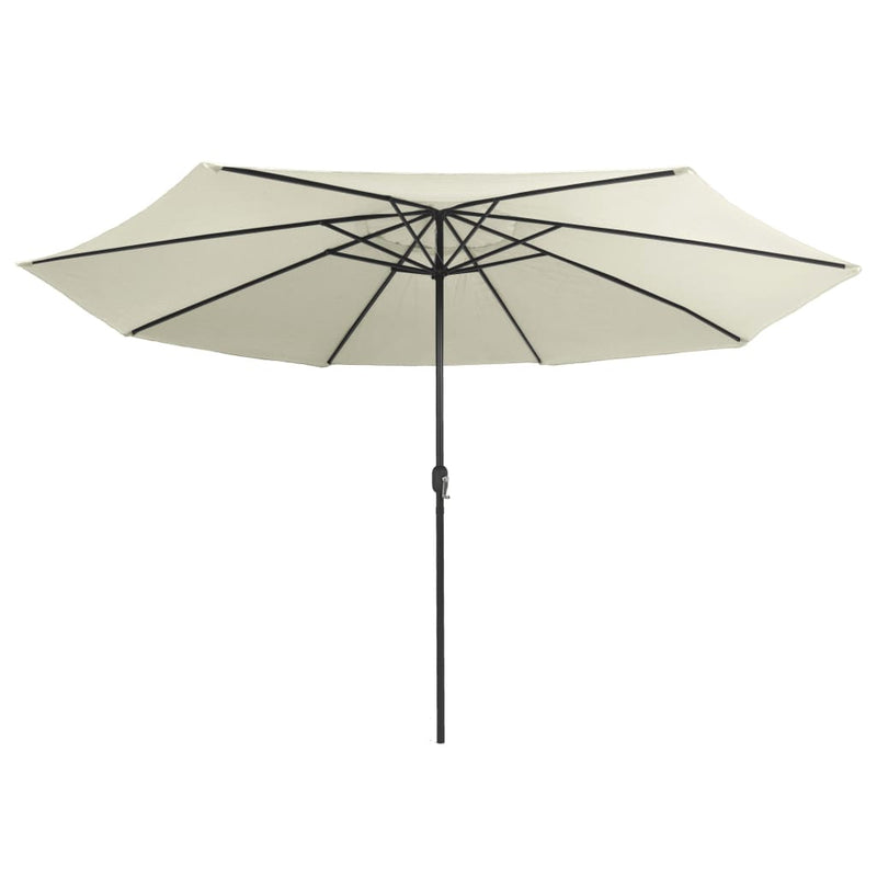 Load image into Gallery viewer, VidaXL Parasol met metalen paal 390 cm zandwit

