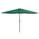 Vidaxl parasol met metalen paal 390 cm groen