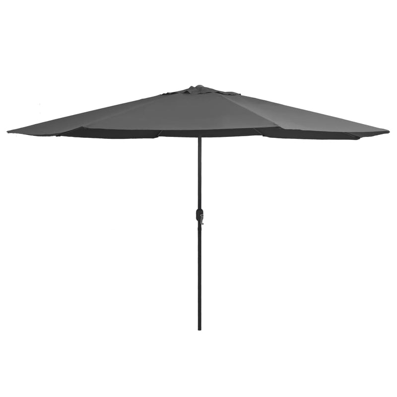 Load image into Gallery viewer, VidaXL Parasol met metalen paal 390 cm antracietkleurig
