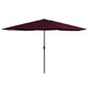 Vidaxl parasol met metalen paal 390 cm bordeauxrood