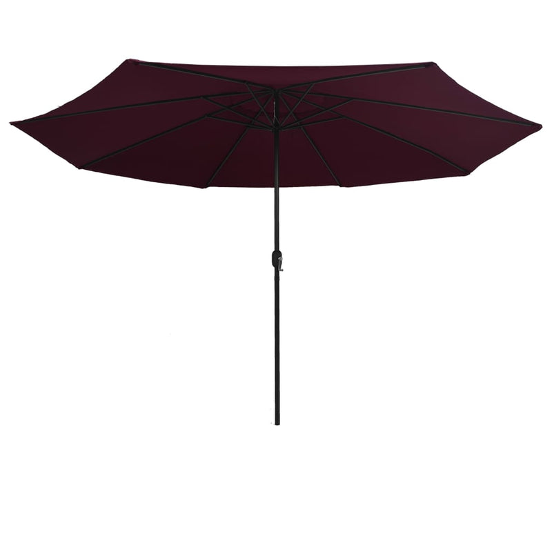 Load image into Gallery viewer, VidaXL Parasol met metalen paal 390 cm bordeauxrood
