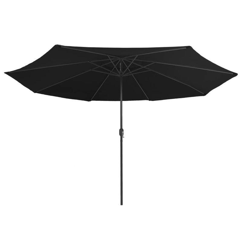 Load image into Gallery viewer, VidaXL Parasol met metalen paal 390 cm zwart
