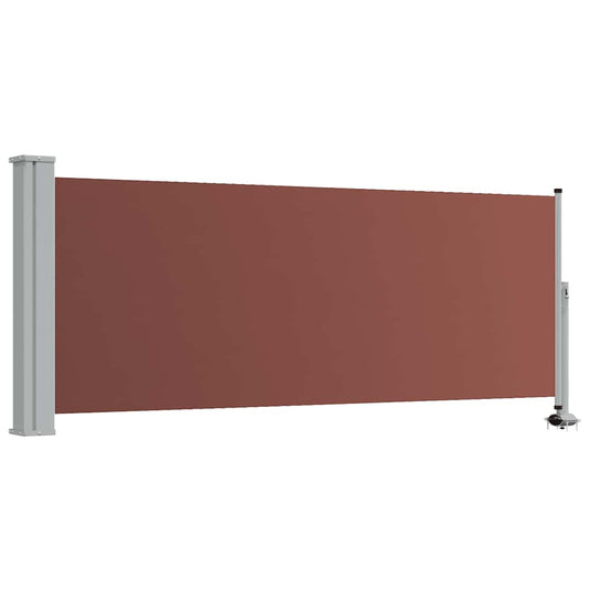 Vidaxl tuinscherm uittrekbaar 100x300 cm bruin
