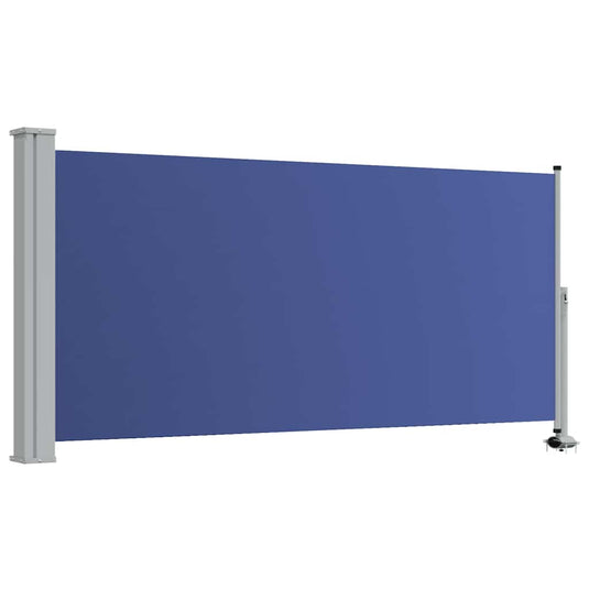 Vidaxl tuinscherm uittrekbaar 120x300 cm blauw