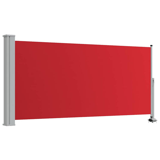 Vidaxl tuinscherm uittrekbaar 120x300 cm rood