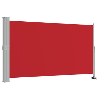Vidaxl tuinscherm uittrekbaar 140x300 cm rood