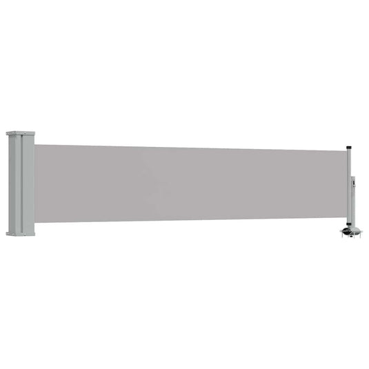 Vidaxl tuinscherm uittrekbaar 60x300 cm grijs