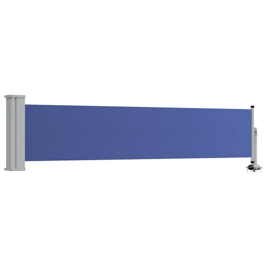 Vidaxl tuinscherm uittrekbaar 60x300 cm blauw