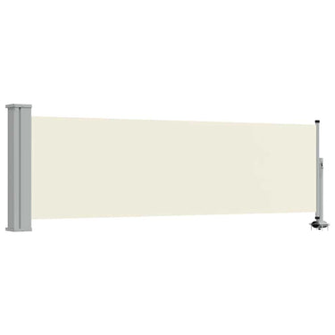 Vidaxl tuinscherm uittrekbaar 80x300 cm crèmekleurig