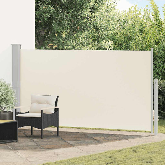 Vidaxl tuinscherm uittrekbaar 170x300 cm crème