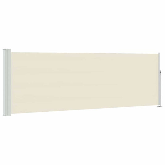 Vidaxl tuinscherm uittrekbaar 100x314 cm crème