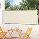 Vidaxl tuinscherm uittrekbaar 100x314 cm crème