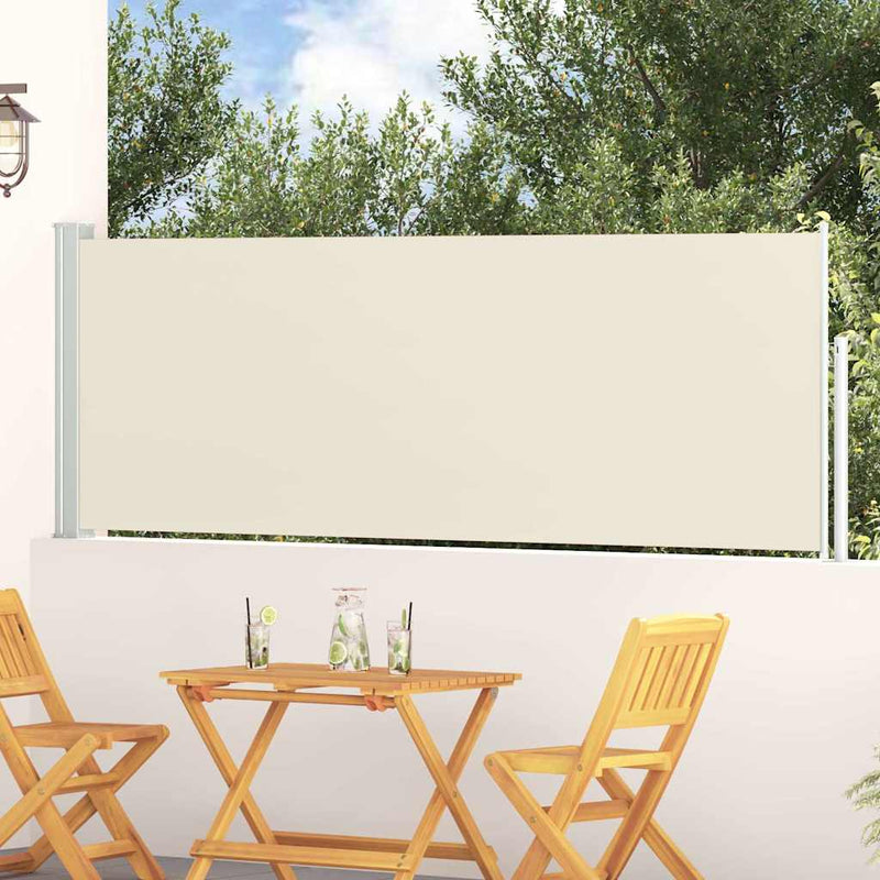 Load image into Gallery viewer, Vidaxl tuinscherm uittrekbaar 100x314 cm crème
