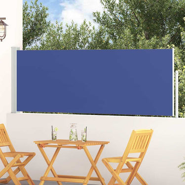 Vidaxl tuinscherm uittrekbaar 100x300 cm blauw