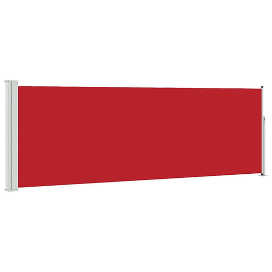 Vidaxl tuinscherm uittrekbaar 100x300 cm rood