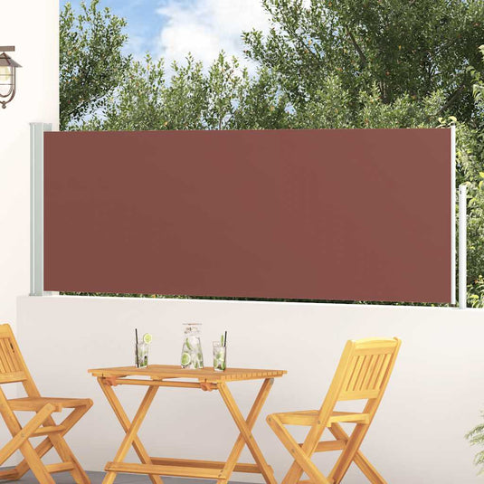 Vidaxl tuinscherm uittrekbaar 100x300 cm bruin