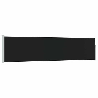 Vidaxl tuinscherm uittrekbaar 120x500 cm zwart