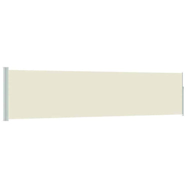 Vidaxl tuinscherm uittrekbaar 120x500 cm crème