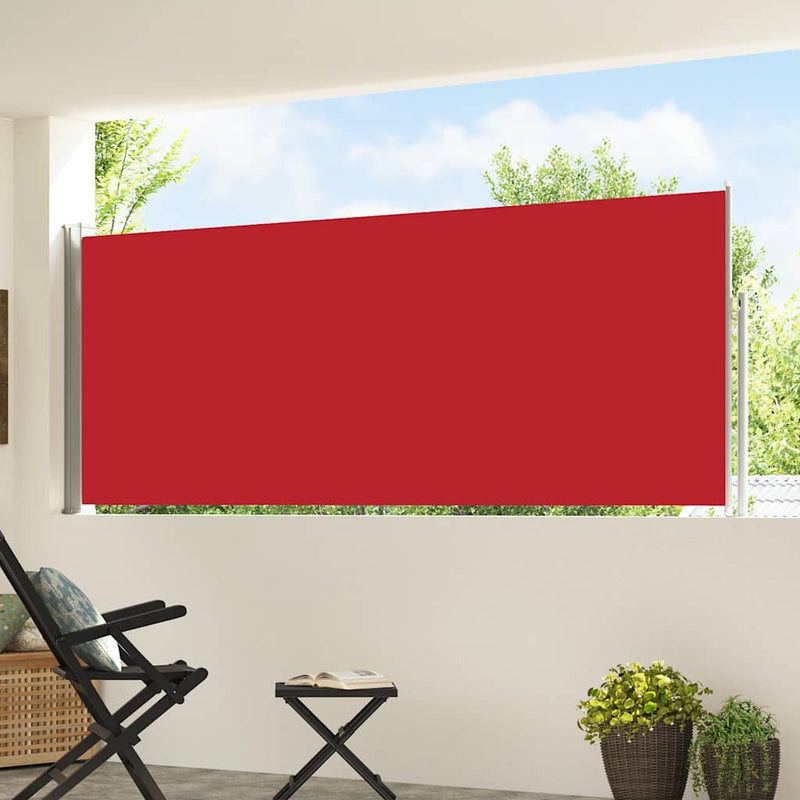 Load image into Gallery viewer, Vidaxl tuinscherm uittrekbaar 120x500 cm rood
