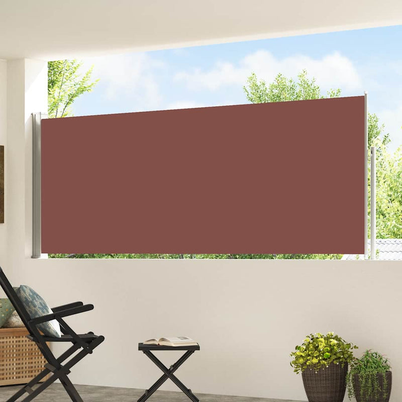 Load image into Gallery viewer, Vidaxl tuinscherm uittrekbaar 120x500 cm bruin
