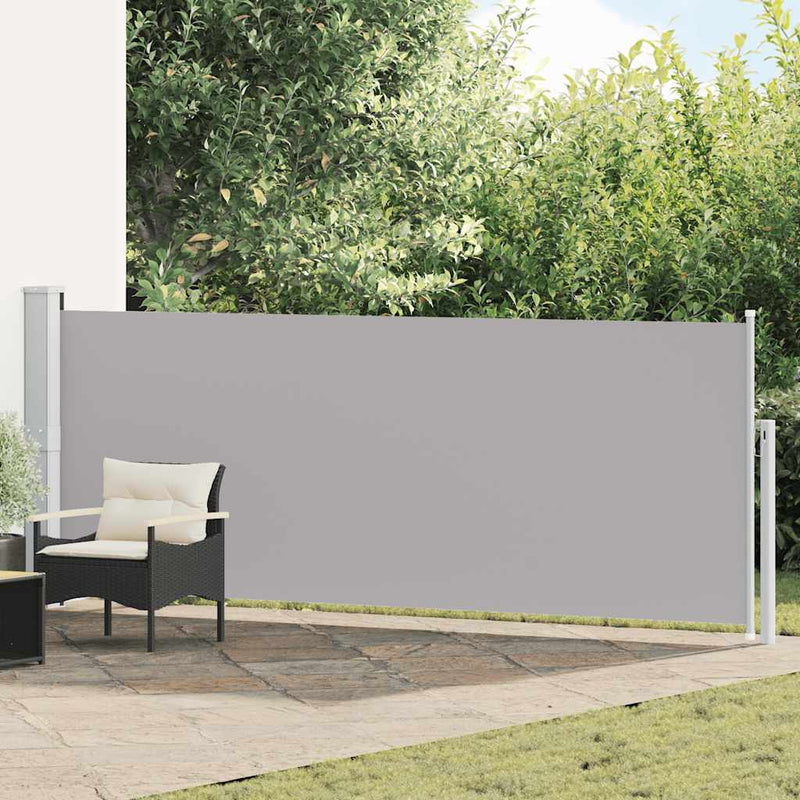 Load image into Gallery viewer, Vidaxl tuinscherm uittrekbaar 140x500 cm grijs
