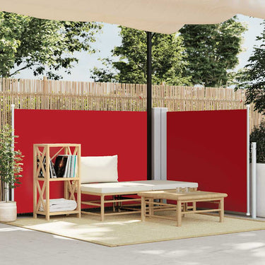 Vidaxl windscherm uittrekbaar 100x600 cm rood