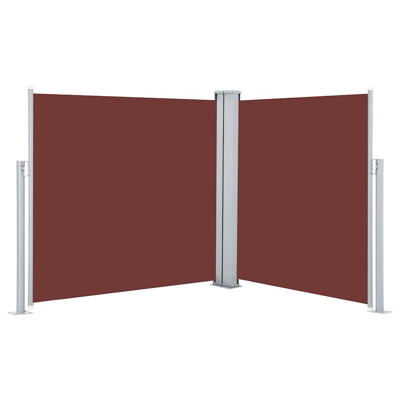 Load image into Gallery viewer, Vidaxl windscherm uittrekbaar 120x600 cm bruin
