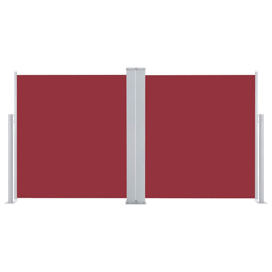 Vidaxl windscherm uittrekbaar 120x600 cm rood