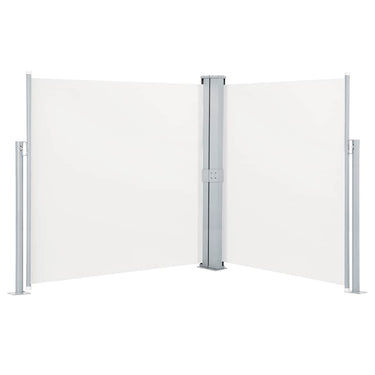 Vidaxl tuinscherm uittrekbaar dubbel 170x600 cm crème