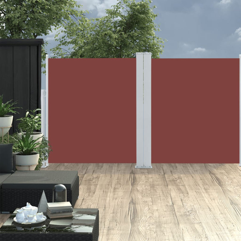 Load image into Gallery viewer, Vidaxl windscherm uittrekbaar 170x600 cm bruin
