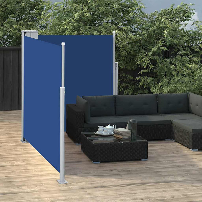 Load image into Gallery viewer, Vidaxl windscherm uittrekbaar 170x600 cm blauw

