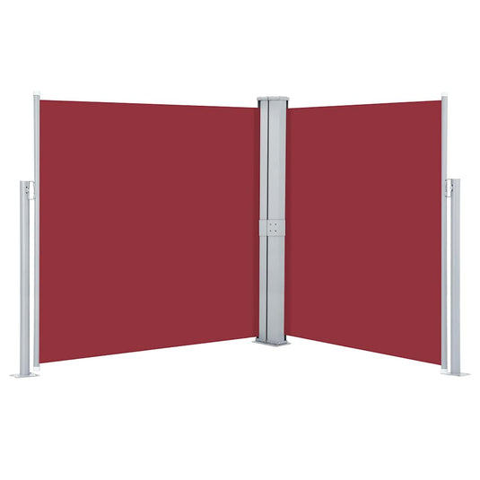 Vidaxl windscherm uittrekbaar 170x600 cm rood