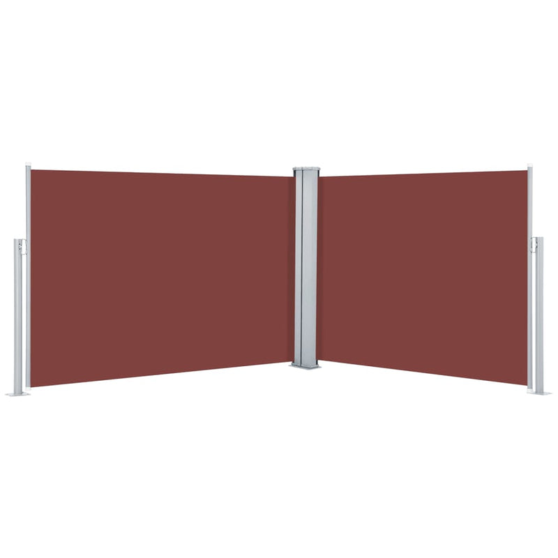 Load image into Gallery viewer, Vidaxl windscherm uittrekbaar 100x1000 cm bruin
