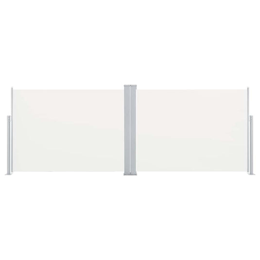 Vidaxl windscherm uittrekbaar 120x1000 cm crème