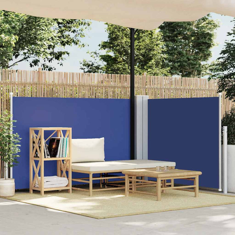 Load image into Gallery viewer, Vidaxl windscherm uittrekbaar 120x1000 cm blauw
