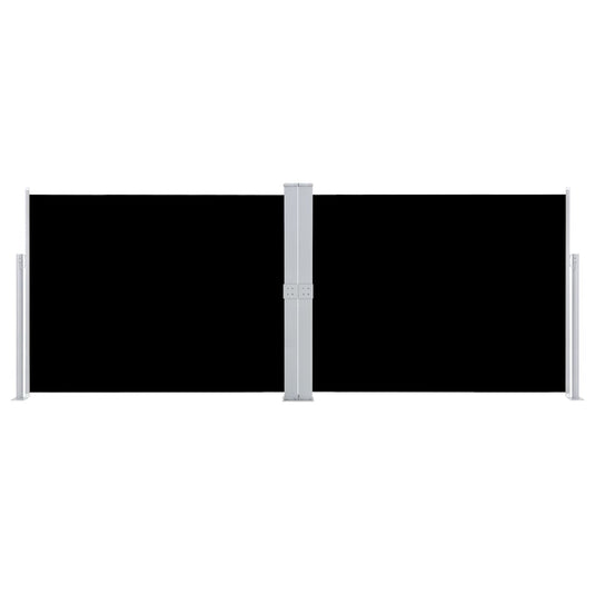 Vidaxl windscherm uittrekbaar 140x1000 cm zwart