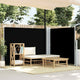 Vidaxl windscherm uittrekbaar 140x1000 cm zwart