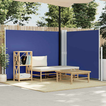 Vidaxl windscherm uittrekbaar 140x1000 cm blauw