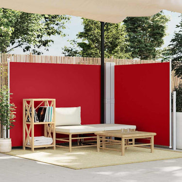 Vidaxl windscherm uittrekbaar 140x1000 cm rood