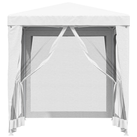 VidaXL Partytent met 4 mesh zijwanden 2x2 m wit