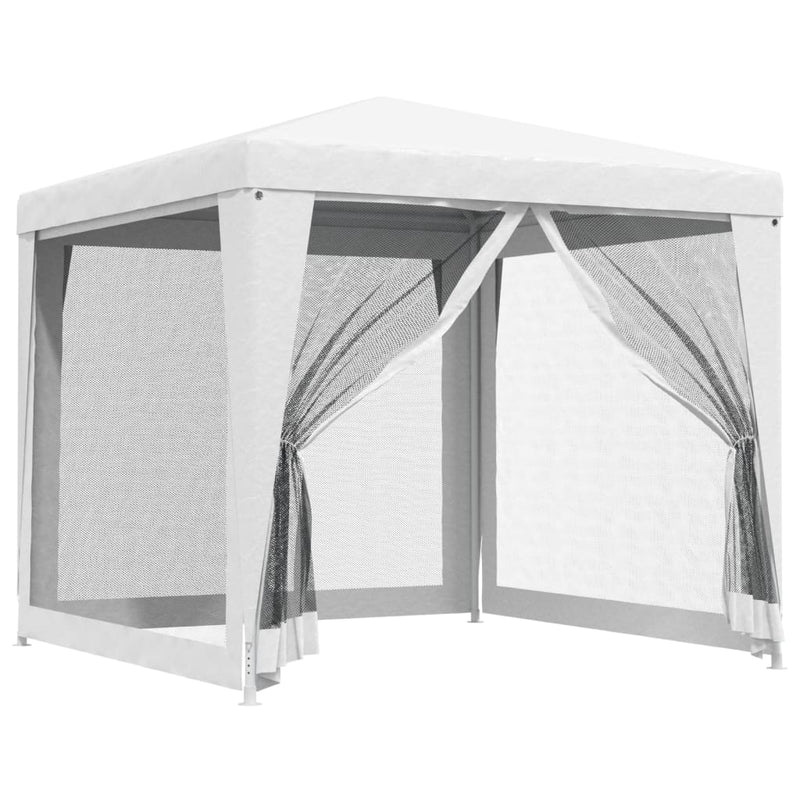 Load image into Gallery viewer, Vidaxl partytent met 4 mesh zijwanden 2,5x2,5 m wit
